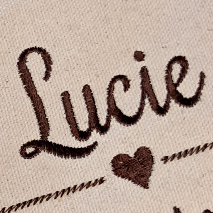 Trousse de maquillage en coton et jute personnalisée – Image 3