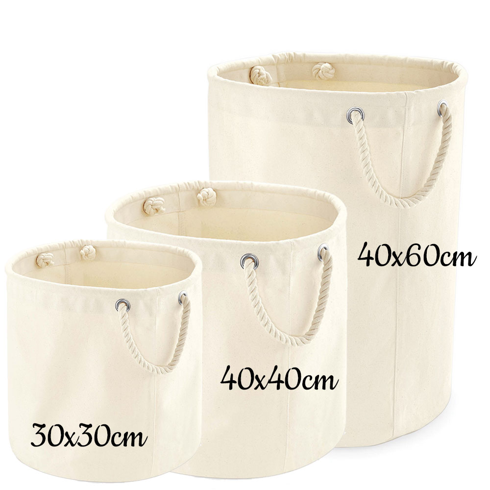Panier de rangement en coton personnalisable – Image 7