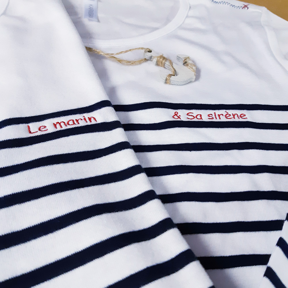 Tee shirt marinière femme personnalisé – Image 8