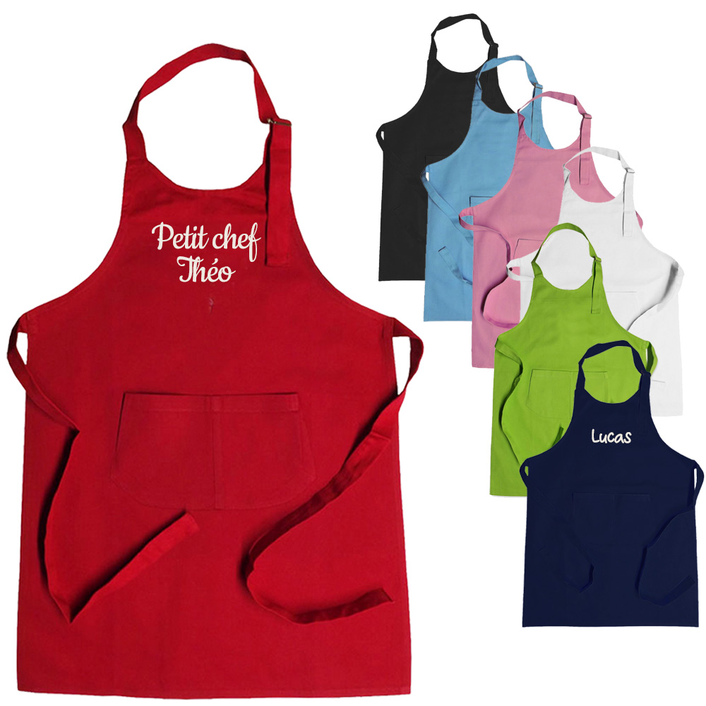 Tabliers colorés personnalisés pour enfants
