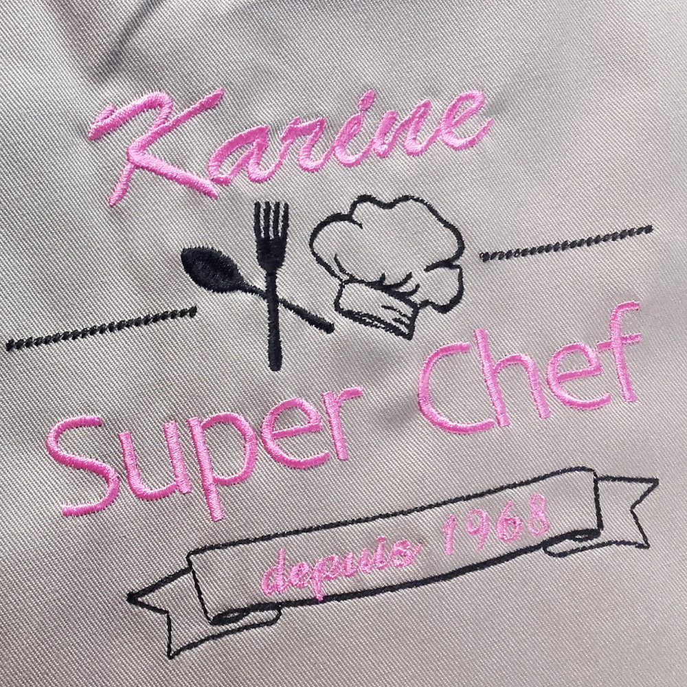 Tablier de grand Chef personnalisé – Image 4