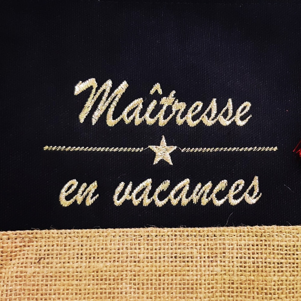 Trousse de maquillage en coton et jute personnalisée – Image 13