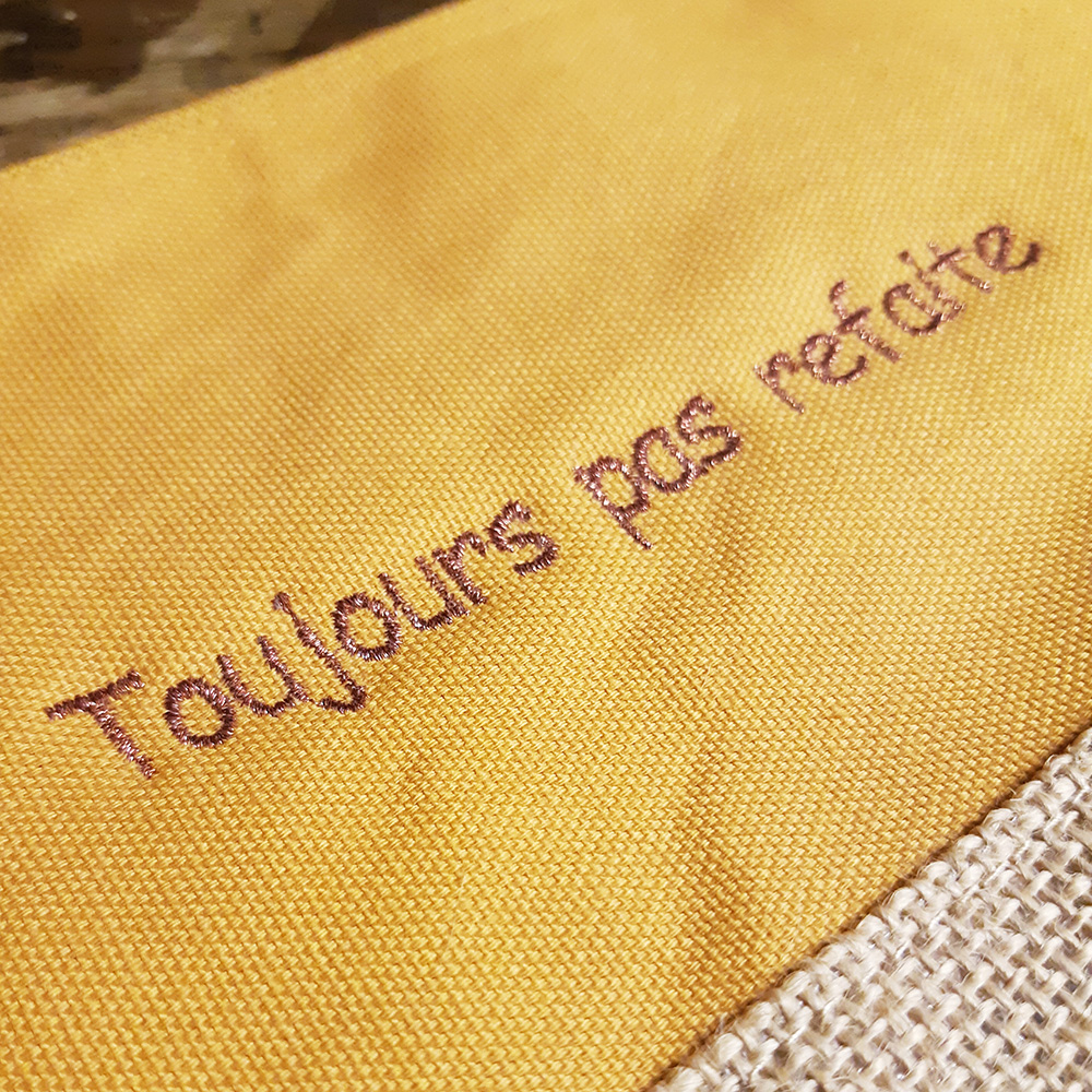 Trousse de maquillage en coton et jute personnalisée – Image 12