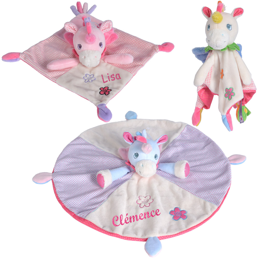 Doudou licorne personnalisable hotsell