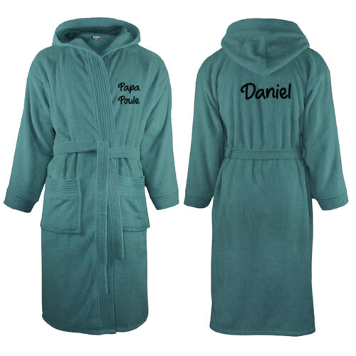 Peignoir de bain à capuche personnalisé