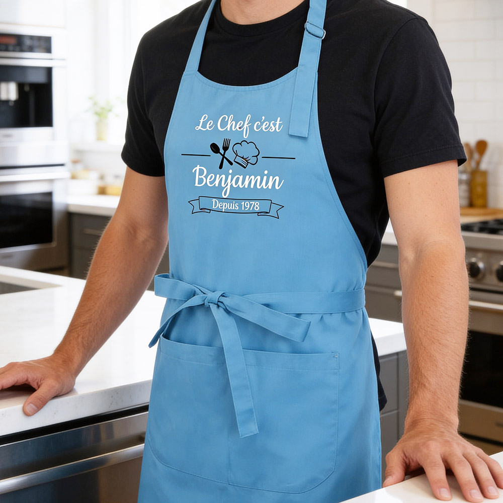 Tablier de grand Chef personnalisé