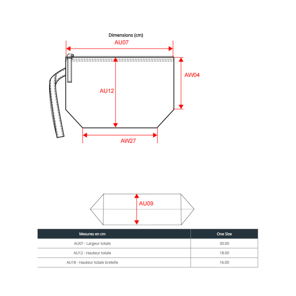 Trousse de maquillage velours côtelé personnalisée – Image 5
